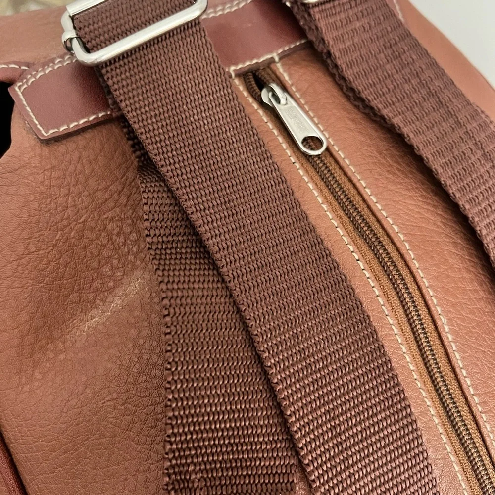 Esprit Brown Leather Backpack
